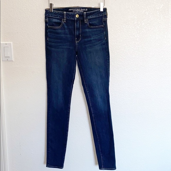 American Eagle Outfitters Denim - American Eagle Hi-Rise Dark Wash Jeggings